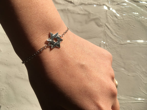 Sterling Silver Star of David Bracelet