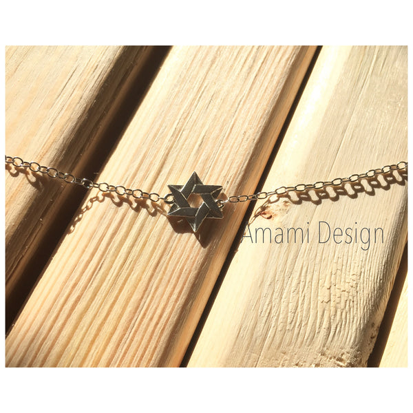 Sterling Silver Star of David Bracelet