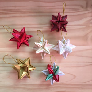 Origami star ornament