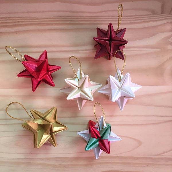 Origami star ornament