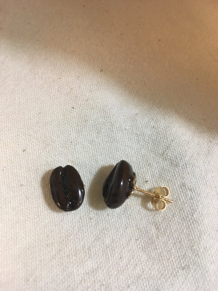 Coffee lover studs earrings