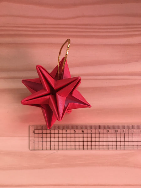 Origami star ornament