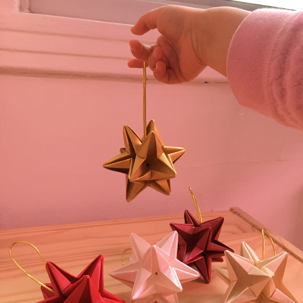 Origami star ornament