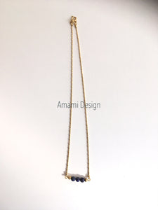 Lapis lazuli choker.