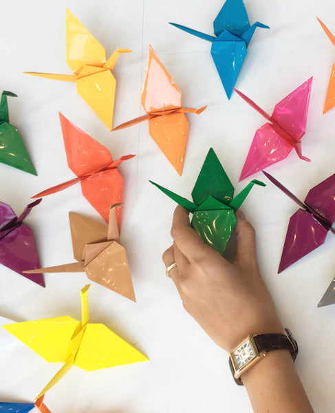 Olyester origami crane 30